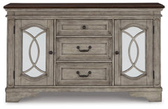 Lodenbay Dining Table and 6 Chairs with Storage - furniture place usa