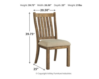 Grindleburg Dining Table and 6 Chairs with Storage - furniture place usa