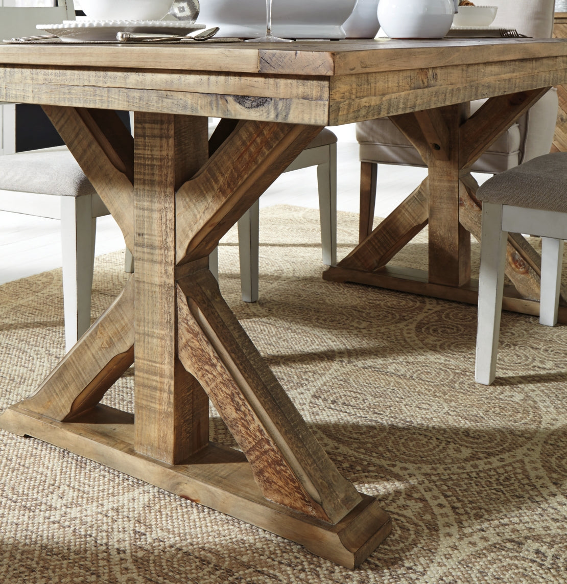 Grindleburg Dining Table and 6 Chairs - PKG000625 - furniture place usa