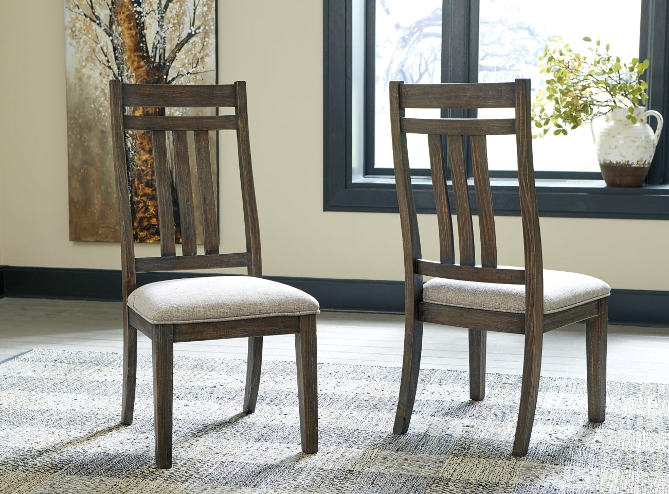 Wyndahl Dining Table and 4 Chairs - PKG011226 - furniture place usa