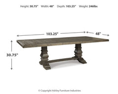 Wyndahl Dining Table and 6 Chairs - PKG002293 - furniture place usa