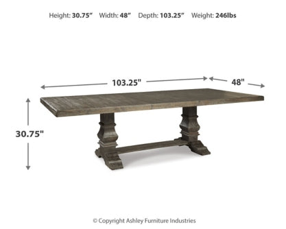 Wyndahl Dining Table and 6 Chairs - PKG002295 - furniture place usa