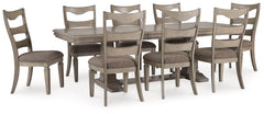 Lexorne Dining Table and 8 Chairs - furniture place usa