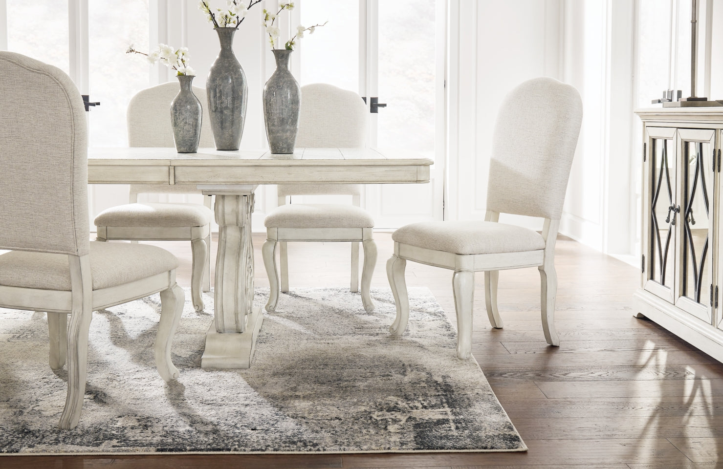 Arlendyne Dining Table and 4 Chairs - furniture place usa