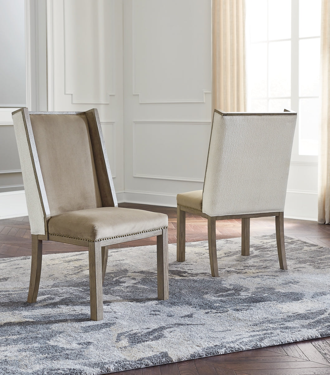 Chrestner Dining Table and 8 Chairs with Storage - PKG013368 - furniture place usa