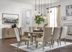 Chrestner Dining Table and 8 Chairs - PKG013364 - furniture place usa
