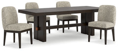 Burkhaus Dining Table and 4 Chairs - furniture place usa