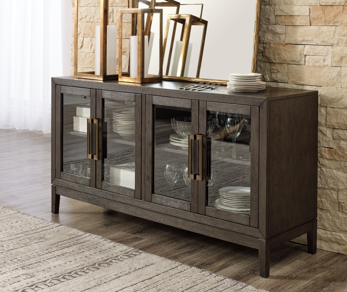 Burkhaus Dining Table and 8 Chairs with Storage - PKG013374 - furniture place usa