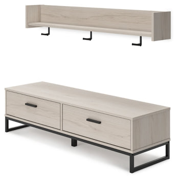 Socalle Bench with Coat Rack - furniture place usa