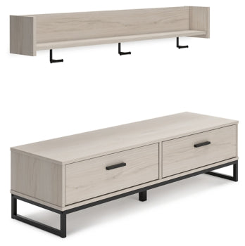 Socalle Bench with Coat Rack - furniture place usa