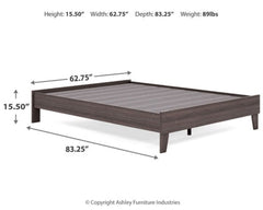 Brymont Queen Platform Bed - furniture place usa