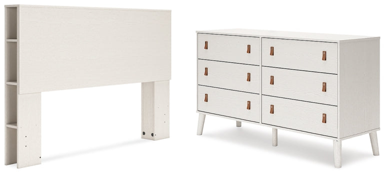 Aprilyn Queen Bookcase Headboard with Dresser - furniture place usa