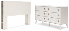 Aprilyn Queen Bookcase Headboard with Dresser - furniture place usa