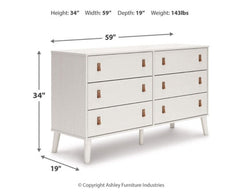 Aprilyn Twin Bookcase Headboard with Dresser and 2 Nightstands - furniture place usa