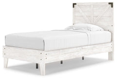 Shawburn Twin Crossbuck Panel Platform Bed - furniture place usa