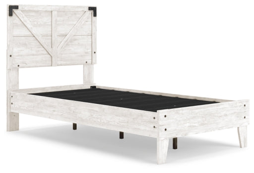 Shawburn Twin Crossbuck Panel Platform Bed - furniture place usa