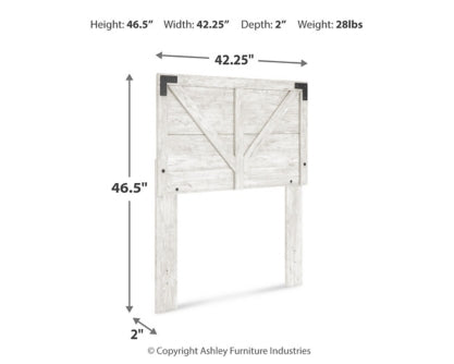 Shawburn Twin Crossbuck Panel Headboard - furniture place usa