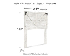 Shawburn Twin Crossbuck Panel Headboard - furniture place usa