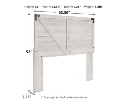 Shawburn Queen Crossbuck Panel Headboard - furniture place usa