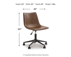 Bertmond Home Office Desk with Chair - furniture place usa