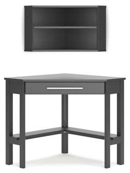 Otaska Home Office Corner Desk with Bookcase - furniture place usa