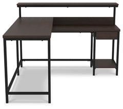 Camiburg Home Office L-Desk with Storage - furniture place usa