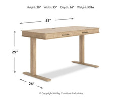 Elmferd Home Office Desk and Storage - PKG014859 - furniture place usa