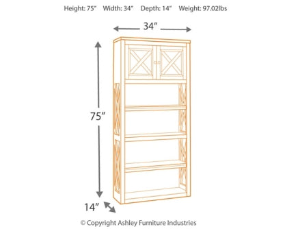 Bolanburg Home Office Desk and Storage - furniture place usa