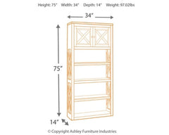 Bolanburg Home Office Desk and Storage - furniture place usa