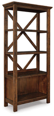 Baldridge 75" Bookcase - furniture place usa