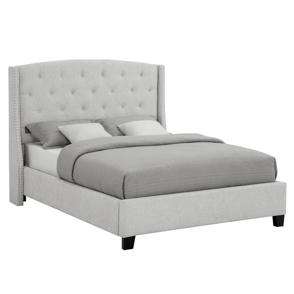 EVA QUEEN HEADBOARD/FOOTBOARD-DOVE, EVA /QUEEN RAIL -DOVE - furniture place usa