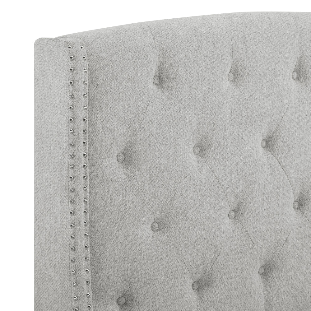 EVA QUEEN HEADBOARD/FOOTBOARD-DOVE, EVA /QUEEN RAIL -DOVE - furniture place usa