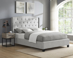 EVA QUEEN HEADBOARD/FOOTBOARD-DOVE, EVA /QUEEN RAIL -DOVE - furniture place usa