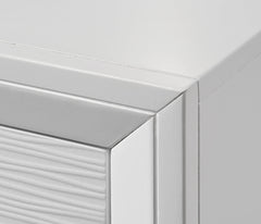 EVAN KING HEADBOARD/FOOTBOARD WHITE, EVAN KING RAIL WHITE - furniture place usa