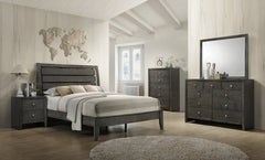 EVAN KING HEADBORAD/FOOTBOARD GREY, EVAN KING RAIL GREY - furniture place usa