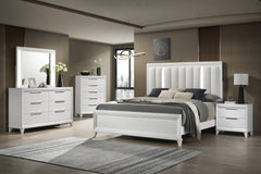 CRESSIDA QUEEN LED HEADBOARD, CRESSIDA QUEEN FOOTBOARD W/SLAT, CRESSIDA /QUEEN RAIL - furniture place usa