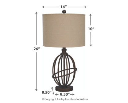 Manasa 2-Piece Table Lamp Set - furniture place usa