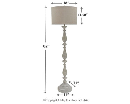 Bernadate 3-Piece Floor Lamp with 2 Table Lamps Set - furniture place usa