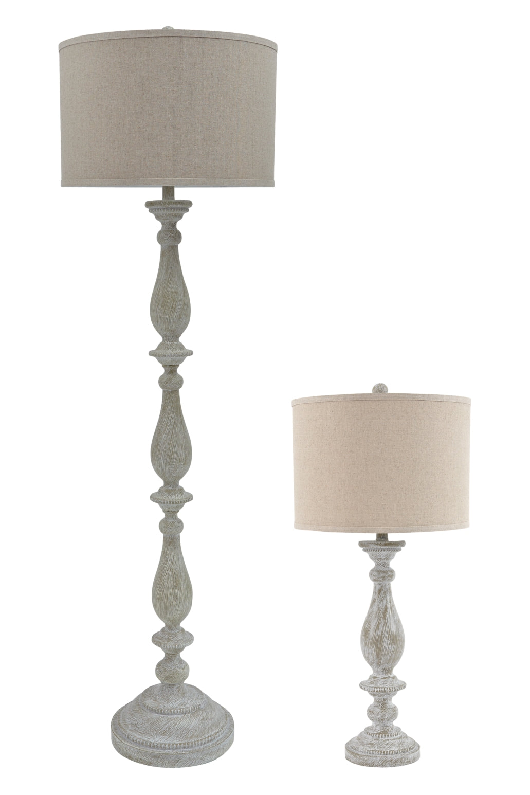 Bernadate 3-Piece Floor Lamp with 2 Table Lamps Set - furniture place usa