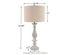 Bernadate 3-Piece Floor Lamp with 2 Table Lamps Set - furniture place usa