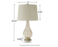 Latoya 2-Piece Table Lamp Set - furniture place usa