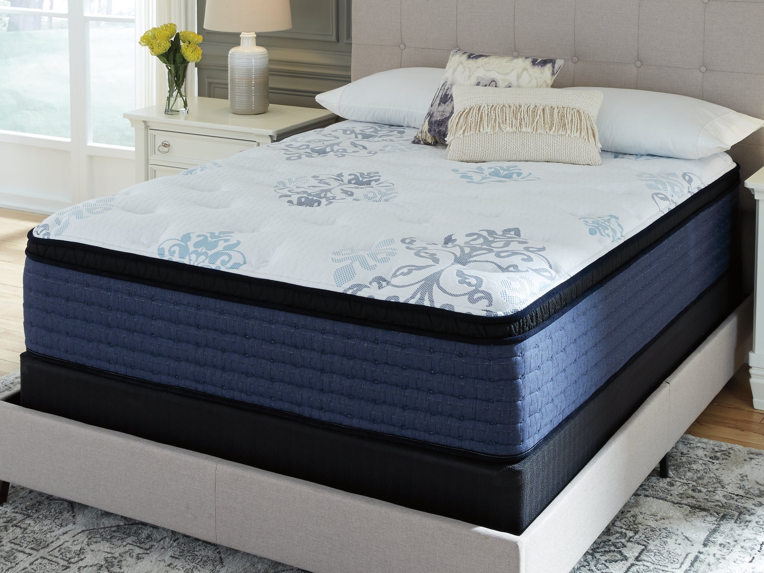 Bonita Springs Euro Top California King Mattress with Head-Foot Model Better California King Adjustable Head Base - furniture place usa