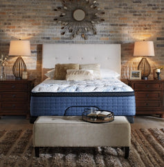 Mt Dana Euro Top California King Mattress with Head-Foot Model-Good California King Adjustable Base - furniture place usa