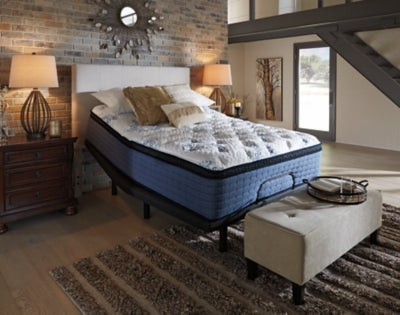 Mt Dana Euro Top Queen Mattress with Adjustable Head Queen Base - furniture place usa