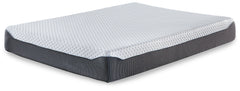 10 Inch Chime Elite Twin Memory Foam Mattress in a box with Better than a Boxspring Twin Foundation - furniture place usa