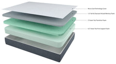 10 Inch Chime Elite King Memory Foam Mattress in a box with Foundation King Foundation - furniture place usa