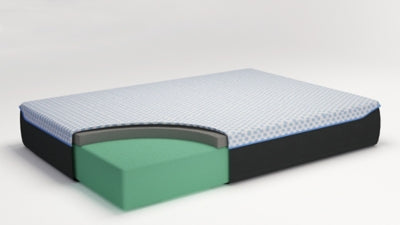 12 Inch Chime Elite California King Memory Foam Mattress in a box with Head-Foot Model Best California King Adjustable Base - furniture place usa