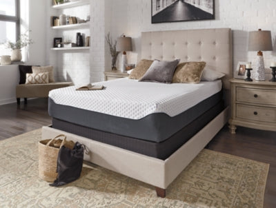 12 Inch Chime Elite California King Memory Foam Mattress in a box with Head-Foot Model Best California King Adjustable Base - furniture place usa