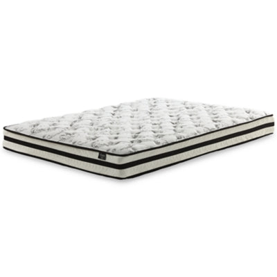 8 Inch Chime Innerspring Full Mattress in a Box with Better than a Boxspring Full Foundation - furniture place usa