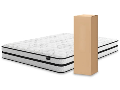Chime 10 Inch Hybrid King Mattress in a Box with Head-Foot Model Better King Adjustable Base - furniture place usa